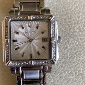 Silver watch, Bulova